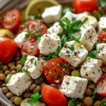 Salade de lentilles et feta