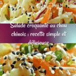 Salade croquante au chou chinois