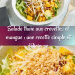 Salade thaïe aux crevettes mangue